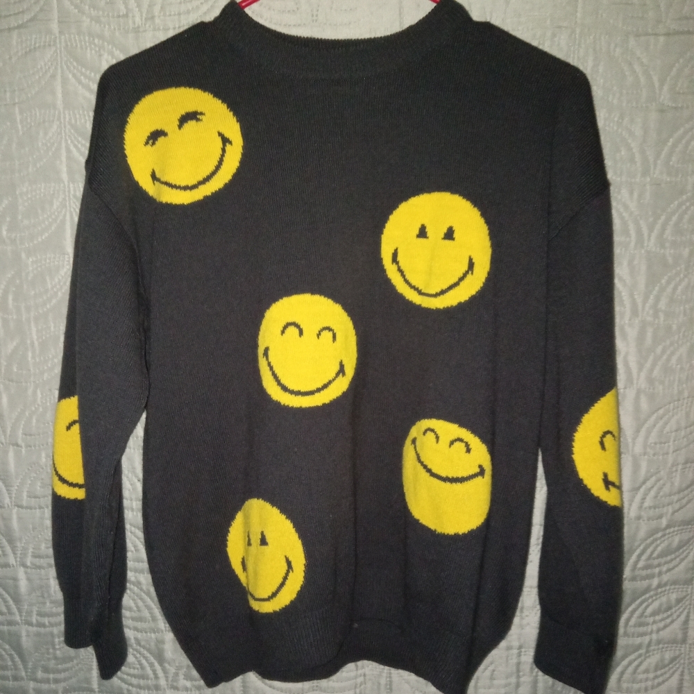 H&M Smiley World Knit Sweater Size 12/14